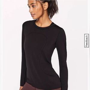 Lululemon Black Swiftly Relaxed Long-Sleeve Shirt - Size 8